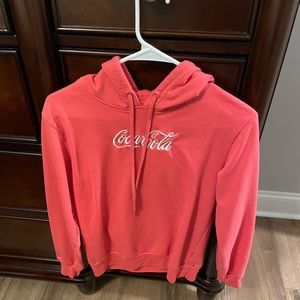 Gently used Coca Cola hoodie sweatshirt